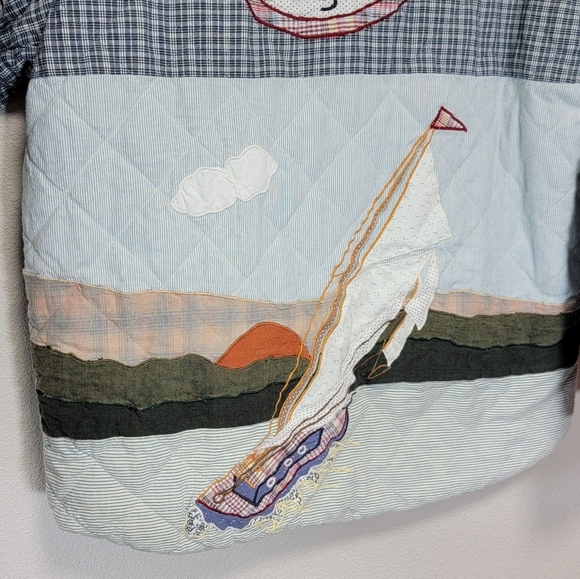 Vintage Patch Magic Nautical Reversible Patchwork Quilted Jacket - Picture 5 of 11